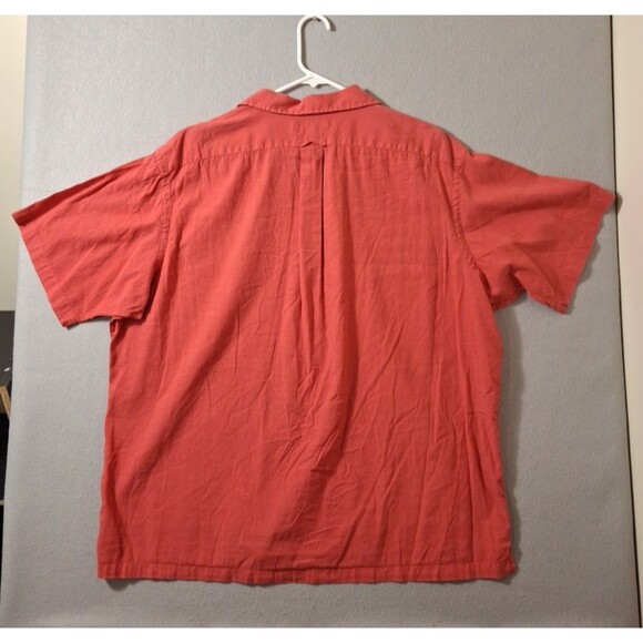 Polo Ralph Lauren Curham Linen Shirt Men's 2X Coral Loop Collar Short Sleeve - Picture 5 of 7